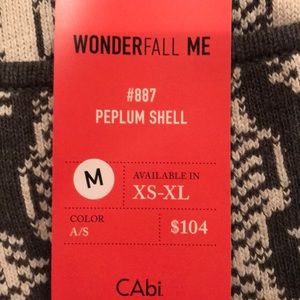 Peplum Shell sleeveless top